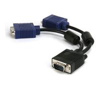 Câble VGA -> 2 x VGA (Y) - Noir - 1.8 m - Moulé, double ferrite