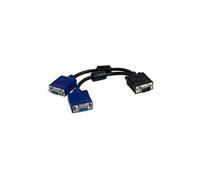 Câble VGA -> 2 x VGA (Y) - Noir - 1.8 m - Moulé, double ferrite