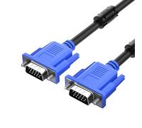 Câble VGA - Cordon VGA blindé premium | Câble de moniteur d'ordinateur haute définition à 15 broches pour les écrans HD, projecteurs et connexions de bureau, noyau de ferrite, transmission vidéo 1080p