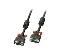 - Câble VGA - HD-15 (VGA) (M) pour HD-15 (VGA) (M) - 50 cm - moulé, vis moletées - noir