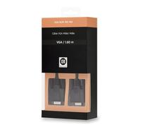 D2 Diffusion – Câble VGA mâle/mâle 1,8 m – Noir – Vis moletées