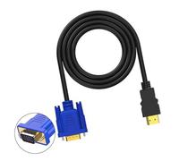 Câble VGA pour écran de vidéoprojecteur HDTV, connecteur plaqué or de 1,8 m avec cordon blindé bleu très résistant pour un débit de données élevé de 340 MHz 10,2 Gbit/s pour ordinateur portable