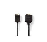 câble vga vga mâle 2x vga femelle 0.2 m noir