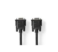 Câble VGA VGA Mâle VGA Femelle 15p Plaqué nickel Résolution maximale: 1280x800 5.00 m Rond ABS Noir