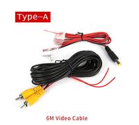 Câble Vid¿O De Cam¿Ra De Barrage Hippcorn Pour Stationnement De Vue Arri¿Re De Voiture,Fil Universel De 6m,Correspondance Avec La Limitation,Moniteur Avec Câble D'alimentation - Type 6m Video Cable #B