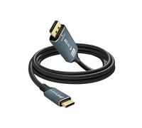 Câble Vidéo 8K USB type C vers DisplayPort Mâle Haute Résolution 1,8m Noir