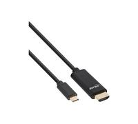InLine - Câble vidéo/audio - 24 pin USB-C mâle pour HDMI mâle - 3 m - noir - support 4K