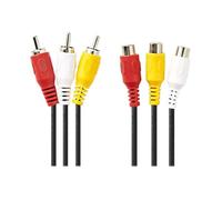 Câble vidéo-audio composite RCA Nedis - 5m noir