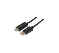 Câble vidéo/audio - - DisplayPort 1.2 vers HDMI 1.4 - Ultra HD - Noir