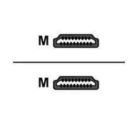 Câble de raccordement Delock HDMI Fiche mâle HDMI-A 2 m noir, bleu 82956 rond, 4K UHD, contacts dorés, torsadé Câble HDMI