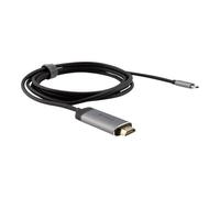 Verbatim 49144 câble vidéo et adaptateur 1,5 m USB Type-C HDMI Noir, Argent