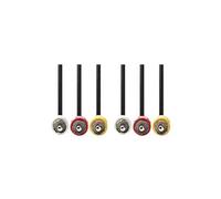 Nedis Câble vidéo/audio composite RCA mâle vers RCA mâle 10 m noir rond
