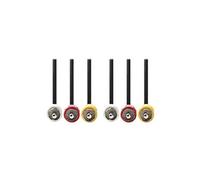 Nedis Câble vidéo/audio composite 3 x RCA mâle vers 3 x RCA mâle 5 m noir rond