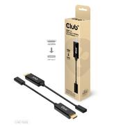 Câble vidéo - Club 3D - CAC-1333 - HDMI Type A - USB Type-C - 0,22 m - Noir