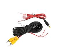 Câble vidéo de recul pour caméra de recul de voiture - Câble universel de 6 m - Compatible avec moniteur multimédia avec câble d'alimentation - Câble vidéo de 6 m (scie de 18,5 mm)