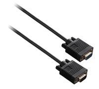 V7 Câble vidéo d'extension VGA femelle vers VGA mâle, noir 3m 10ft