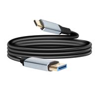 Câble Vidéo DisplayPort vers USB-C 4K 60Hz 1.8m pour PC et Tablette Noir