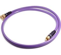 Câble vidéo et audio - MELODIKA - RCA (Cinch) vers BNC - 1,5m - Couleur violet - Connecteur coudé
