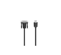 Câble adaptateur Hama DVI Fiche mâle DVI-D 24+1 pôles, Fiche mâle HDMI-A 3 m noir 00200716 4K UHD Câble DVI