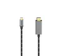 Câble vidéo, fiche USB-C - fiche HDMI, Ultra-HD 8K@60Hz, alu, 1,50 m