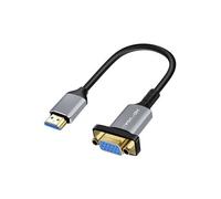 Câble Vidéo HDMI Mâle vers VGA Femelle 1080p 20cm Noir
