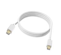 Câble Vidéo Mini DisplayPort Mâle vers Mâle Haute Résolution 4K 1.8m Blanc