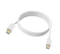 Câble Vidéo Mini DisplayPort Mâle vers Mâle Haute Résolution 4K 1.8m Blanc