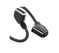 Câble Vidéo Péritel vers Péritel Longueur 3m Robuste Noir