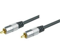 Câble vidéo professionnel, haute qualité, plaqué or, 1x RCA mâle/femelle, 1,5 m Câble coaxial de haute qualité pour une connexion vidéo optimale (499201015H)