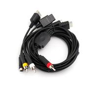 Câble vidéo S multi-en 1 N64 DC128 - Transfert stable pour console de jeu rétro - 1,80 m de long - Cordon AV multi-plateforme