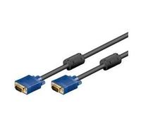 Goobay Câble de moniteur 93368 SVGA Full HD Doré Bleu/Noir 1,8 m