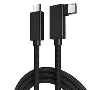Câble Vidéo Usb C À C À Angle Droit 3 M, Câble De Moniteur 4K Usb Type C Prenant En Charge La Charge Rapide 100 W Et La Synchronisation Des Données 10 Gbit/S[CAB300402]