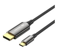 Câble vidéo - VENTION - USB-C vers DisplayPort - 8K - 2M - Noir en coton tressé
