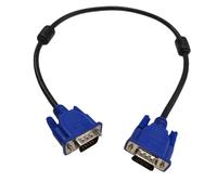Câble vidéo VGA 3 + 9, 15 broches, court, bleu, 50cm