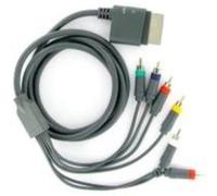 Câble video YUV composante + AV pour Xbox 360