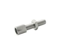 Elvedes Câble vis de réglage de tambour en laiton M5 pour 15 pièces d'argent Argent
