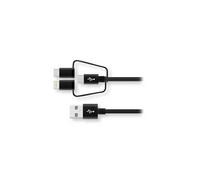 Wefix Câble 3 en 1 pour iPhone/iPad/iPod – Noir