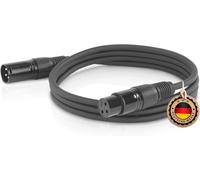 cable XLR,cable de micrófono,conector XLR a conector XLR,cable de conexión XLR,rojo,3,00 m