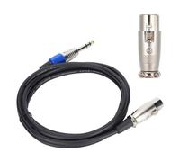 Câble XLR, câble XLR femelle vers 6,35 mm, câble XLR vers 1/4 de pouce, câble XLR vers 1/4 de pouce, câble pour microphone, câble de signal équilibré