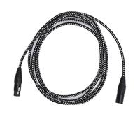 Câble XLR de Connexion o Stéréo HiFi, Câble de Microphone, Matériau en Nylon pour Guitare électrique Basse (Noir),Câble o XLR (XLR)