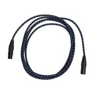 Câble XLR de Connexion o Stéréo HiFi, Câble de Microphone, Matériau en Nylon pour Guitare électrique Basse (Bleu Marine),Câble o XLR (XLR)