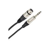 Plugger, câble audio symétrique XLR femelle / Jack TRS mâle 6,35mm. Ampli, basse, guitare, haut-parleur, appareil DJ, synthé, carte son et autres. Longueur 60cm. Qualité Professionnelle.