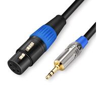 Câble XLR femelle vers 3,5 mm,câble XLR femelle asymétrique vers prise stéréo 1/8"",câble microphone 3,5 mm vers XLR pour iPhone,iPod,ordinateur,caméra vidéo et plus encore,3 M.[J362]