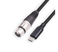 Câble XLR femelle vers USB C, câble de microphone USB C de 4 m, adaptateur de connecteur USB Type-C vers XLR femelle pour iPhone 15, iPad Pro, Samsung, Huawei, Google, appareils USB de type C pour