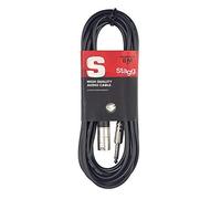 Câble XLR mâle asymétrique vers jack pour relier votre guitare à un boîtier DI, à des effets, etc. ou pour le connecter directement à une table de mixage, noir, 6 m