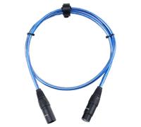 Cable XLR Microphone Audio PA Connecteur Cordon 3 Broches Male Femelle 1m Bleu