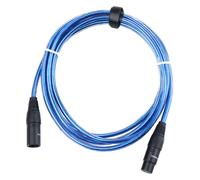 Cable XLR Microphone Audio PA Connecteur Cordon 3 Broches Male Femelle 2,5m Bleu