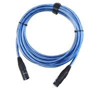 Cable XLR Microphone Audio PA Connecteur Cordon 3 Broches Male Femelle 5m Bleu