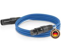 câble XLR,microphone,fiche vers prise,d'extension,bleu,10,0 m