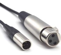 Câble XLR vers Mini XLR Mâle-Femelle vers Mini 3pin Microphone Audio Accessoire pour Blackmagic Pocket 4K (1.5M/5FT).[J78]